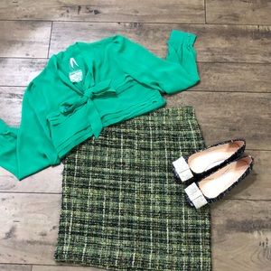 J Crew Tweed Pencil Skirt